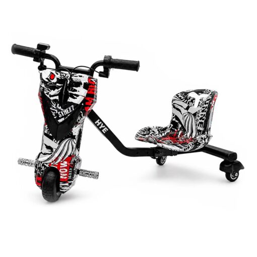 Alternative view of Triciclo Elétrico HYE HY-TR01 6.5" 150W - Preto Comic e Branco