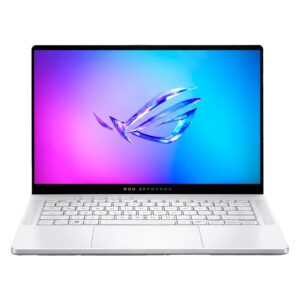 Notebook Gamer ASUS ROG Zephyrus G14 AMD Ryzen AI 9-270 RTX 5060 16GB RAM 1TB SSD Pantalla 14" 3K OLED Windows 11 Inglés Blanco - GA403UM