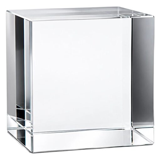 Alternative view of Cubos Pequeños De Cristal Transparente Creality K9 Para Grabación A Laser - 4 Unidades