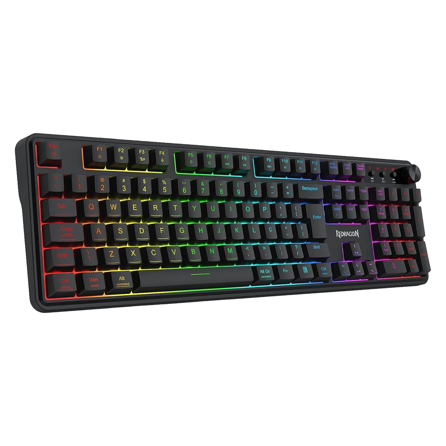 Alternative view of TECLADO REDRAGON RM104 VOLCANO WIRELESS K526 BB-WL