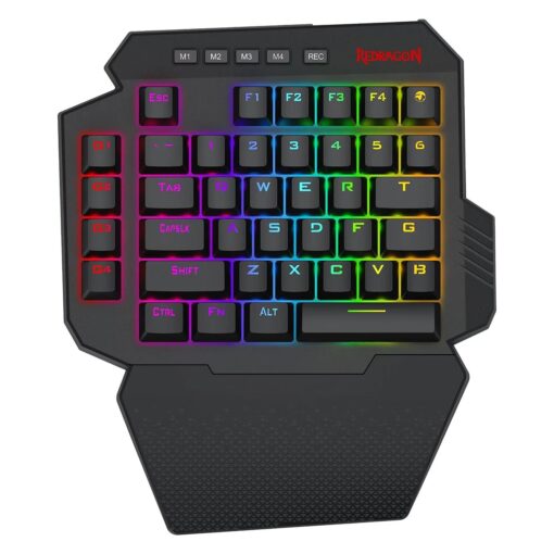 TECLADO REDRAGON K758 RGB ABYSSAL ONE-HAND (RED)