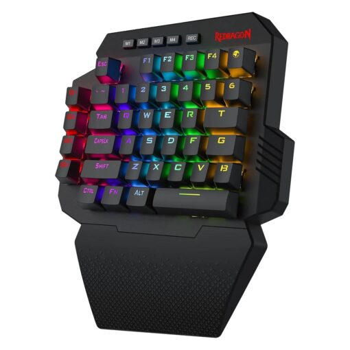 Alternative view of TECLADO REDRAGON K758 RGB ABYSSAL ONE-HAND (RED)