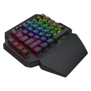 TECLADO REDRAGON K758 RGB ABYSSAL ONE-HAND (RED) - Imagen 3