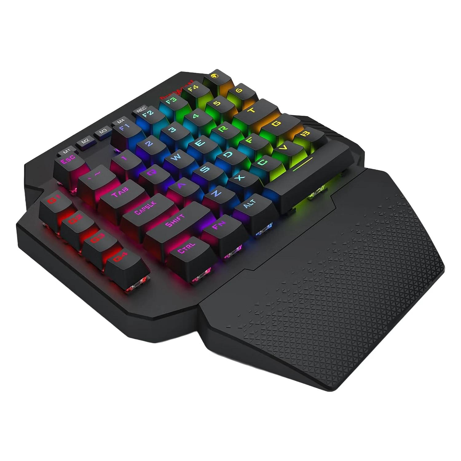 TECLADO REDRAGON K758 RGB ABYSSAL ONE-HAND (RED) - Imagen 3