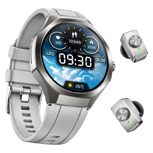 Smartwatch G-Tide R9 Edge + Auriculares - Plata