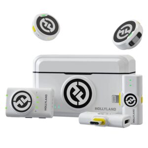 Micrófono WIRELESS HOLLYLAND LARK M2 COMBO - USB-C/LIGHTNING WHITE