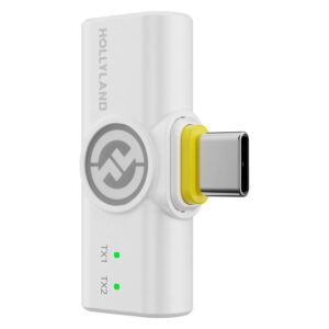 Micrófono WIRELESS HOLLYLAND LARK M2 COMBO - USB-C/LIGHTNING WHITE - Imagen 7