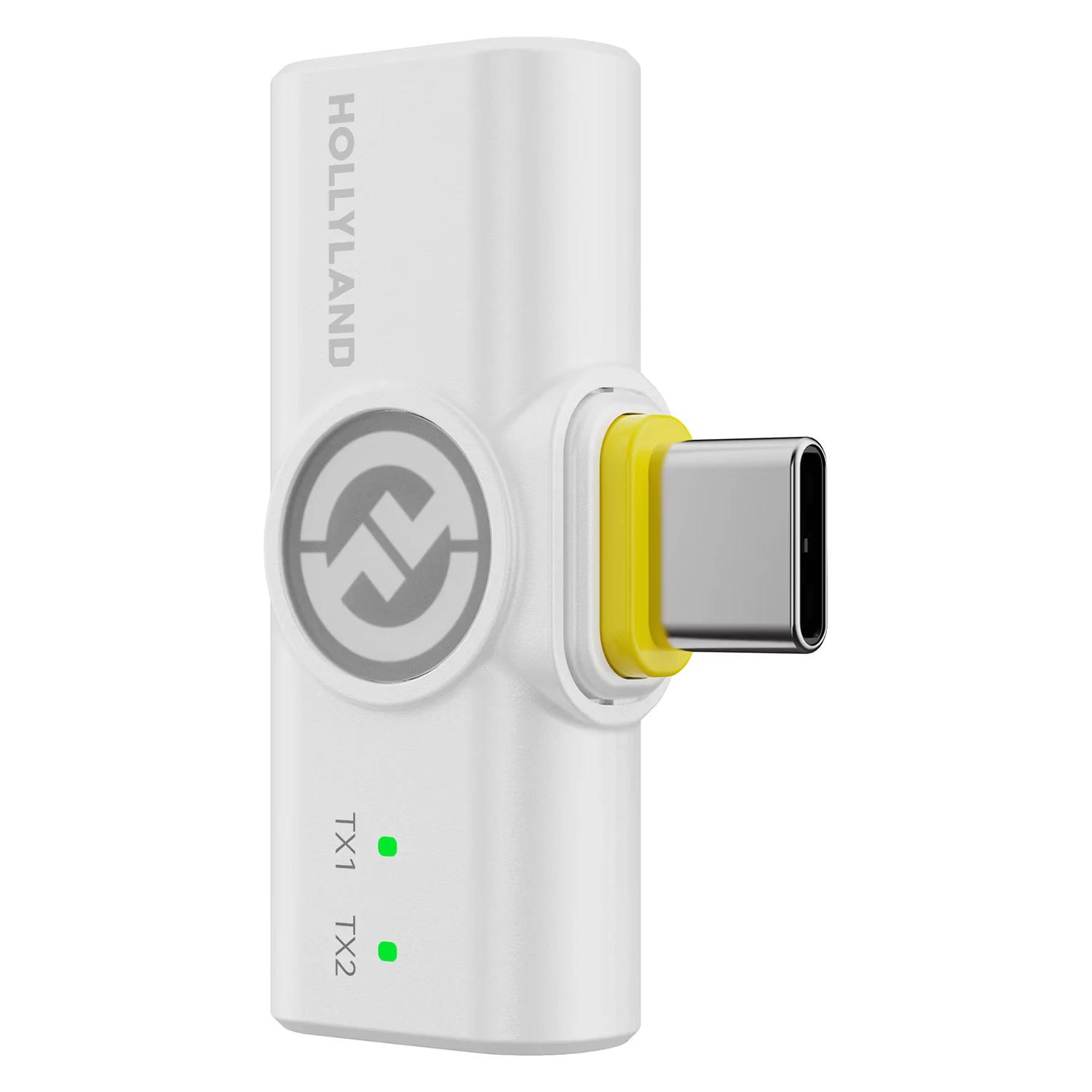 Micrófono WIRELESS HOLLYLAND LARK M2 COMBO - USB-C/LIGHTNING WHITE - Imagen 7