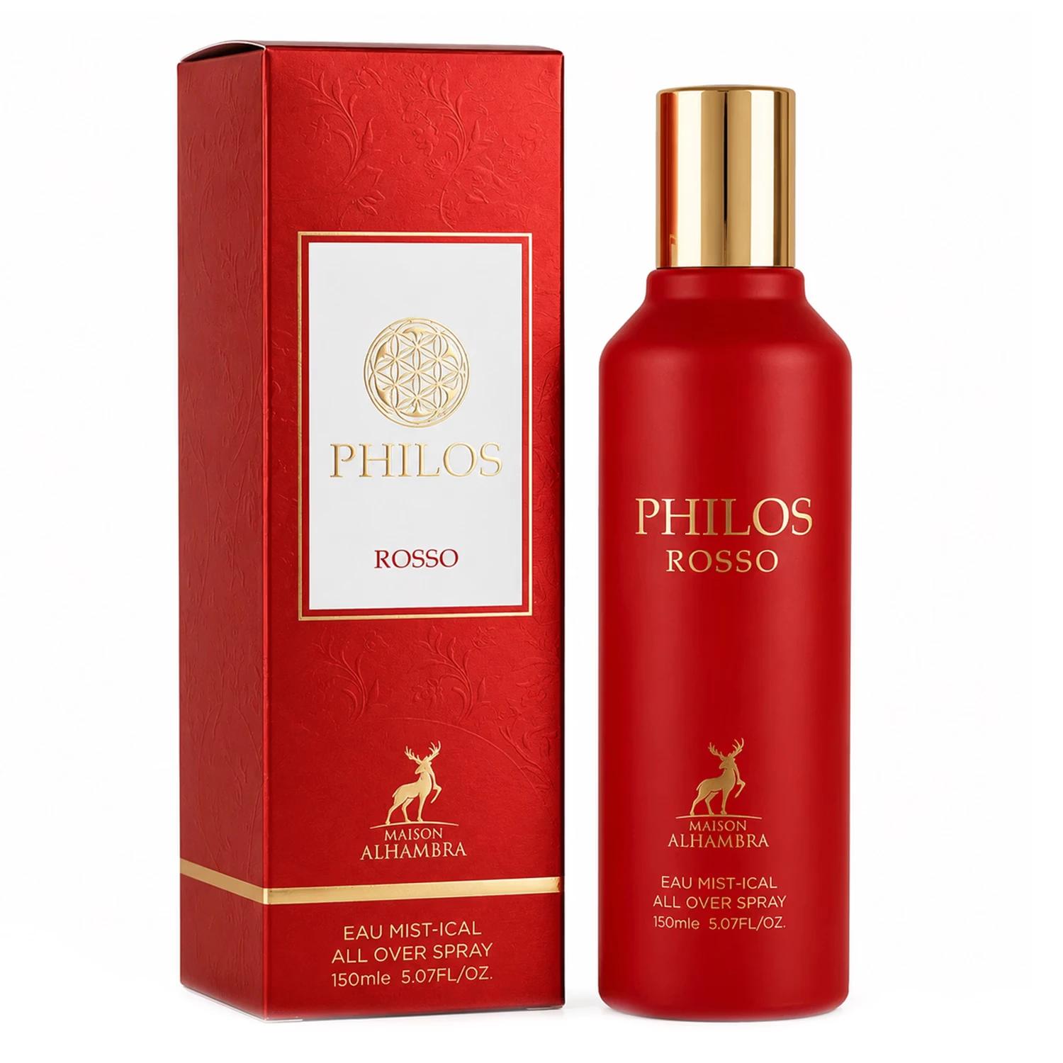 Body Splash Maison Alhambra Philos Rosso Eau Mist-ical Unissex 150ml