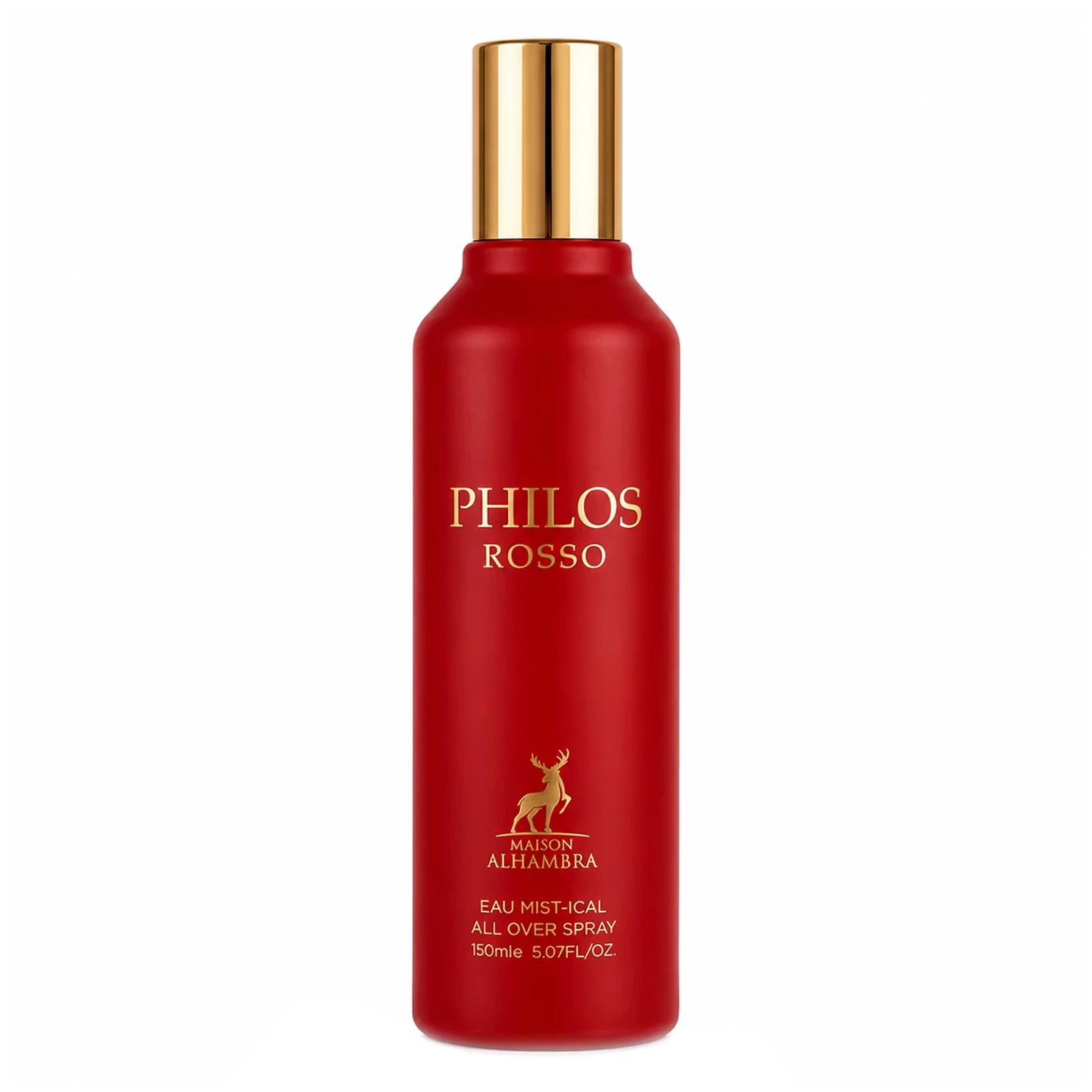 Body Splash Maison Alhambra Philos Rosso Eau Mist-ical Unissex 150ml - Imagen 2