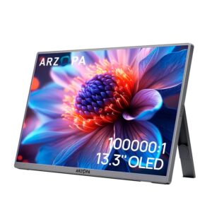 Monitor Portátil Arzopa A3C Pro 13.3" Full HD 60Hz OLED USB-C - Preto - Imagen 2