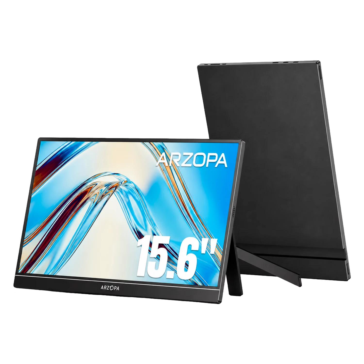 Monitor Portátil Arzopa A1 Gamut 15.6" Full HD 60Hz USB-C - Negro