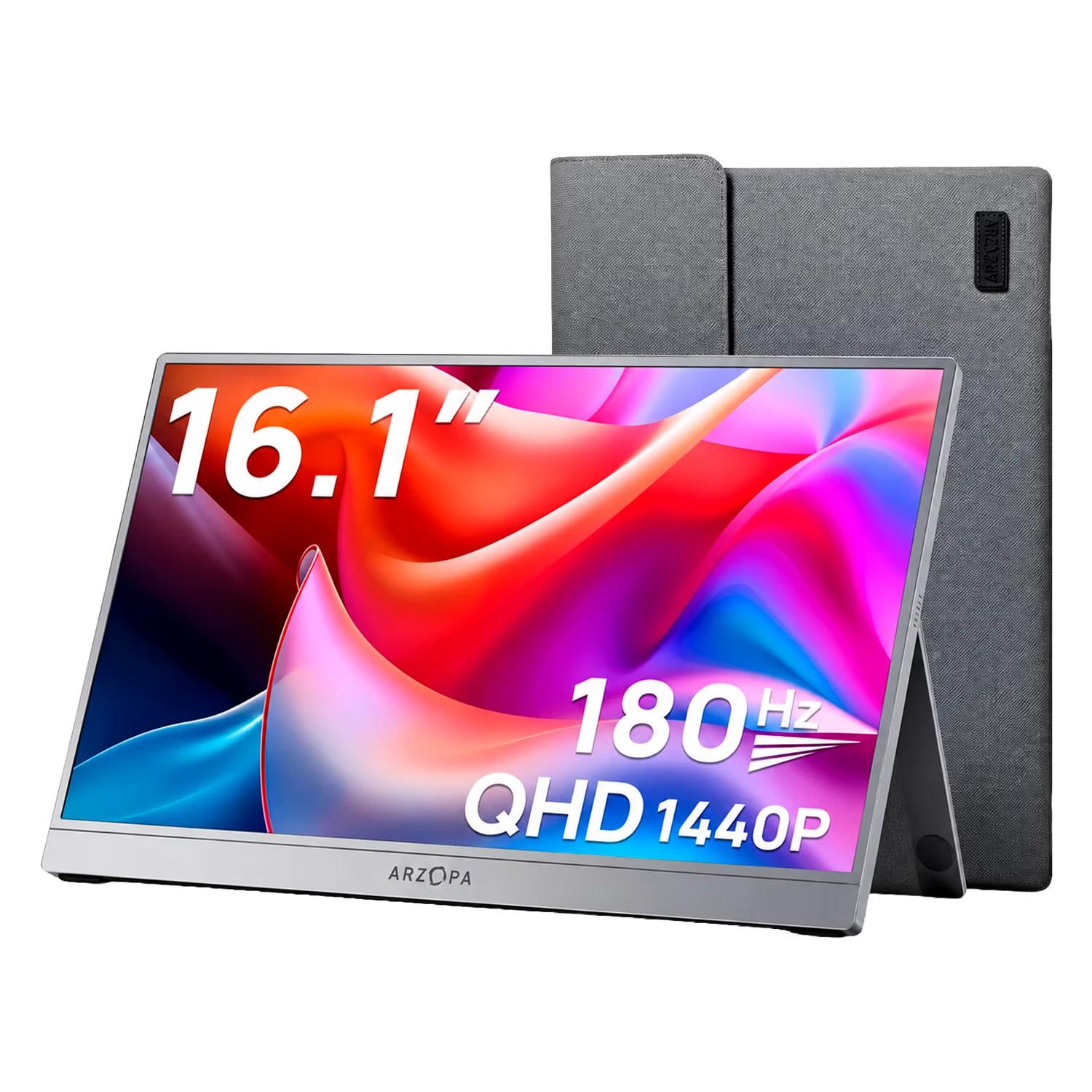 Monitor Gamer Portátil Arzopa Z3FC 16.1" 2.5K 180Hz USB-C - Gris