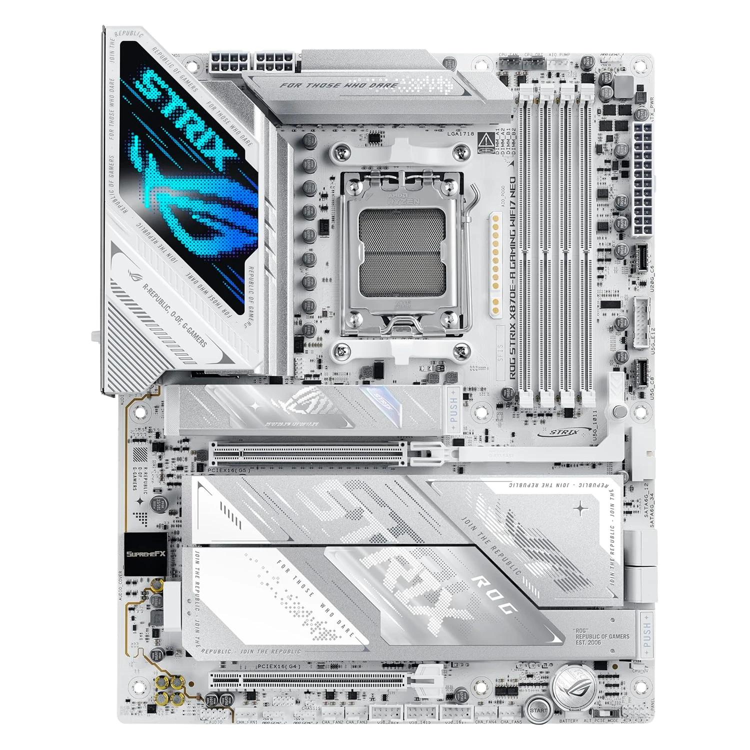 Placa Madre Asus ROG Strix X870E-A Gaming WIFI7 NEO DDR5 Socket AM5 Chipset AMD X870E ATX - Imagen 2