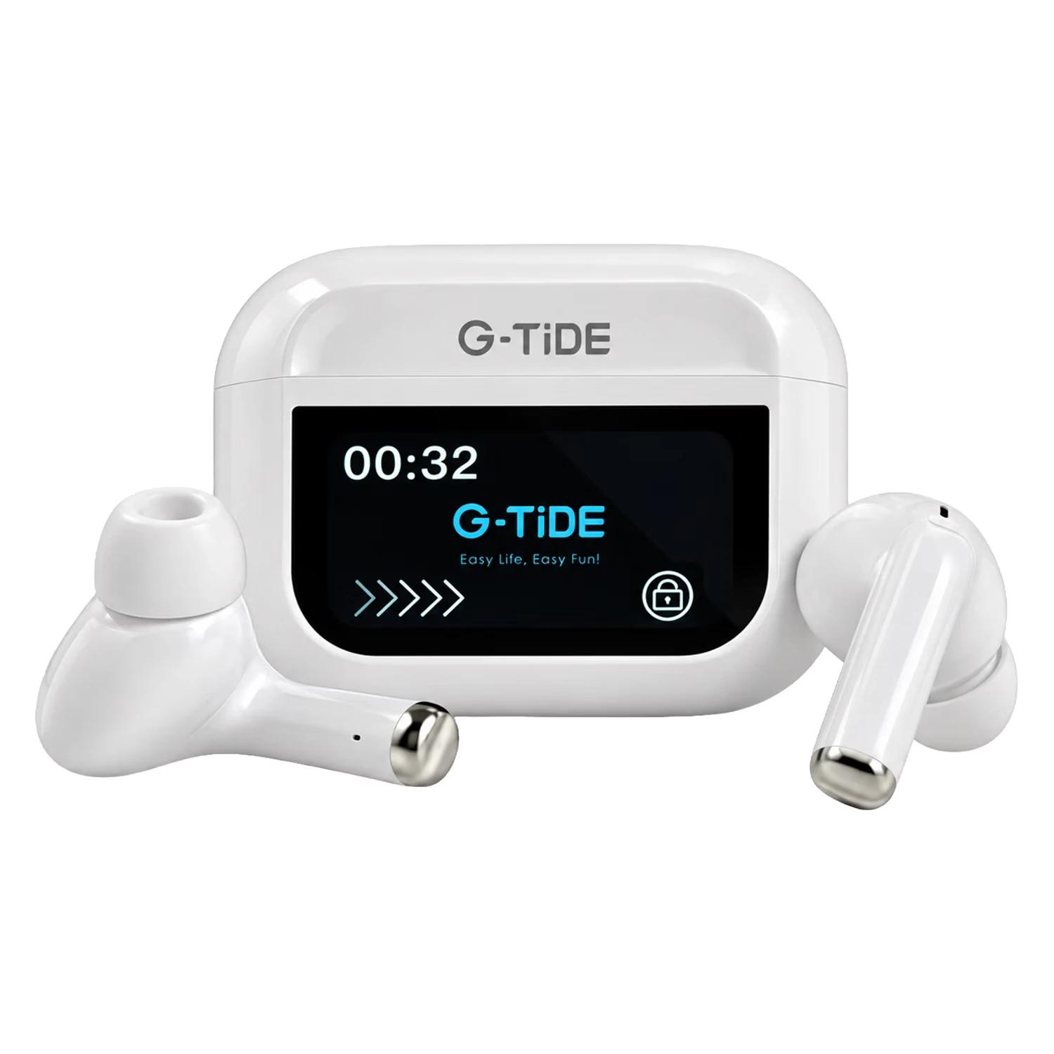 Auriculares G-TIDE DWS2 FUTURE POD AI EARPHONES WIRELLES BLUETOOTH WHITE - Imagen 3