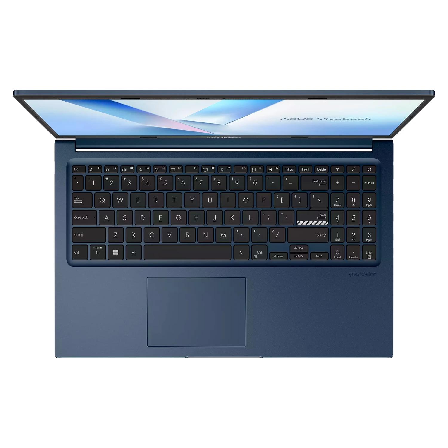 Notebook ASUS Vivobook 15 Intel Core 5-120U 8GB RAM 512GB SSD Tela 15.6" Full HD Windows 11 Inglês Azul - X1504VA-BQ4373W - Imagen 4