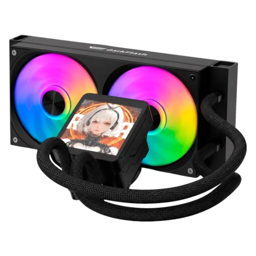 Alternative view of Water Cooler Para Procesador darkFlash DV240S Max ARGB - Negro