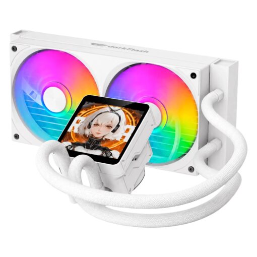 Alternative view of Water Cooler Para Procesador darkFlash DV240S Max ARGB - Blanco