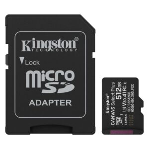 Tarjeta De Memoria SD Kingston Canvas Go Plus 512GB 150Mbs - SDCS3/512GB