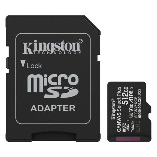 Tarjeta De Memoria SD Kingston Canvas Go Plus 512GB 150Mbs - SDCS3/512GB