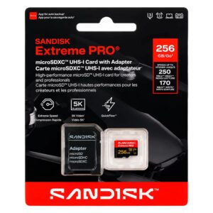 Tarjeta De Memoria Micro SD SanDisk Extreme PRO 256GB 250Mbs - SDSQXCJ-256G-GS6MA