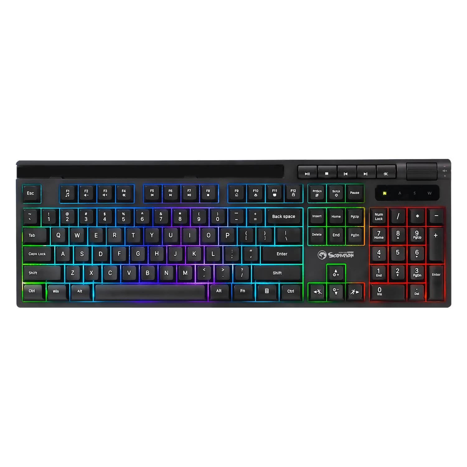 TECLADO MARVO K603 SOLDAT S40 WIRED USB Inglés BLACK
