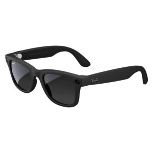 Anteojos De Sol Ray-Ban Meta Wayfarer RW4008 WiFi Meta IA 32GB - Negro Matte Lente Polarized Grafite - Imagen 2