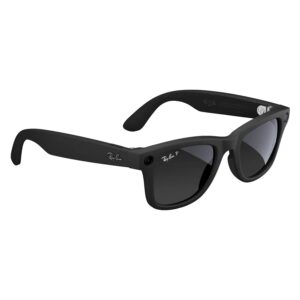 Anteojos De Sol Ray-Ban Meta Wayfarer RW4008 WiFi Meta IA 32GB - Negro Matte Lente Polarized Grafite - Imagen 3