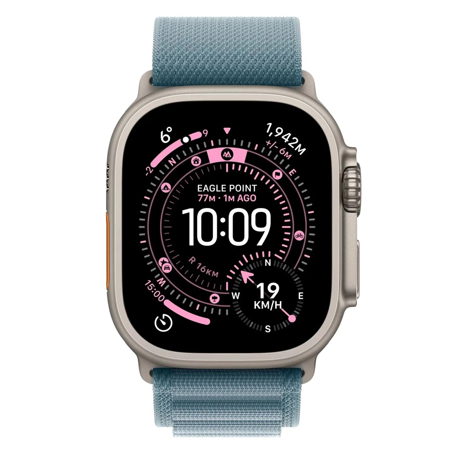 Apple Watch Ultra 3 MEWM4AF/A Celular + GPS Caja Titanio Natural 49mm - Loop Alpine Azul - Imagen 2