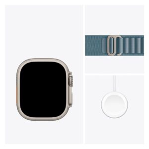 Apple Watch Ultra 3 MEWM4AF/A Celular + GPS Caja Titanio Natural 49mm - Loop Alpine Azul - Imagen 3