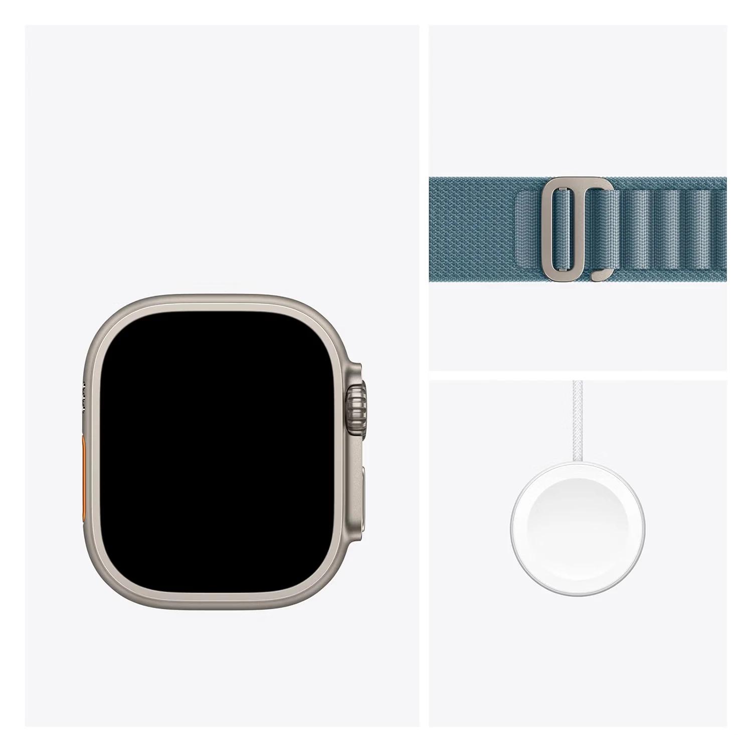 Apple Watch Ultra 3 MEWM4AF/A Celular + GPS Caja Titanio Natural 49mm - Loop Alpine Azul - Imagen 3
