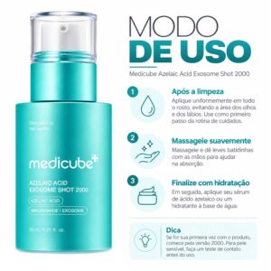 Sérum Facial Medicube Azelaic Acid Exosome Shot 2000 30ml - Imagen 4