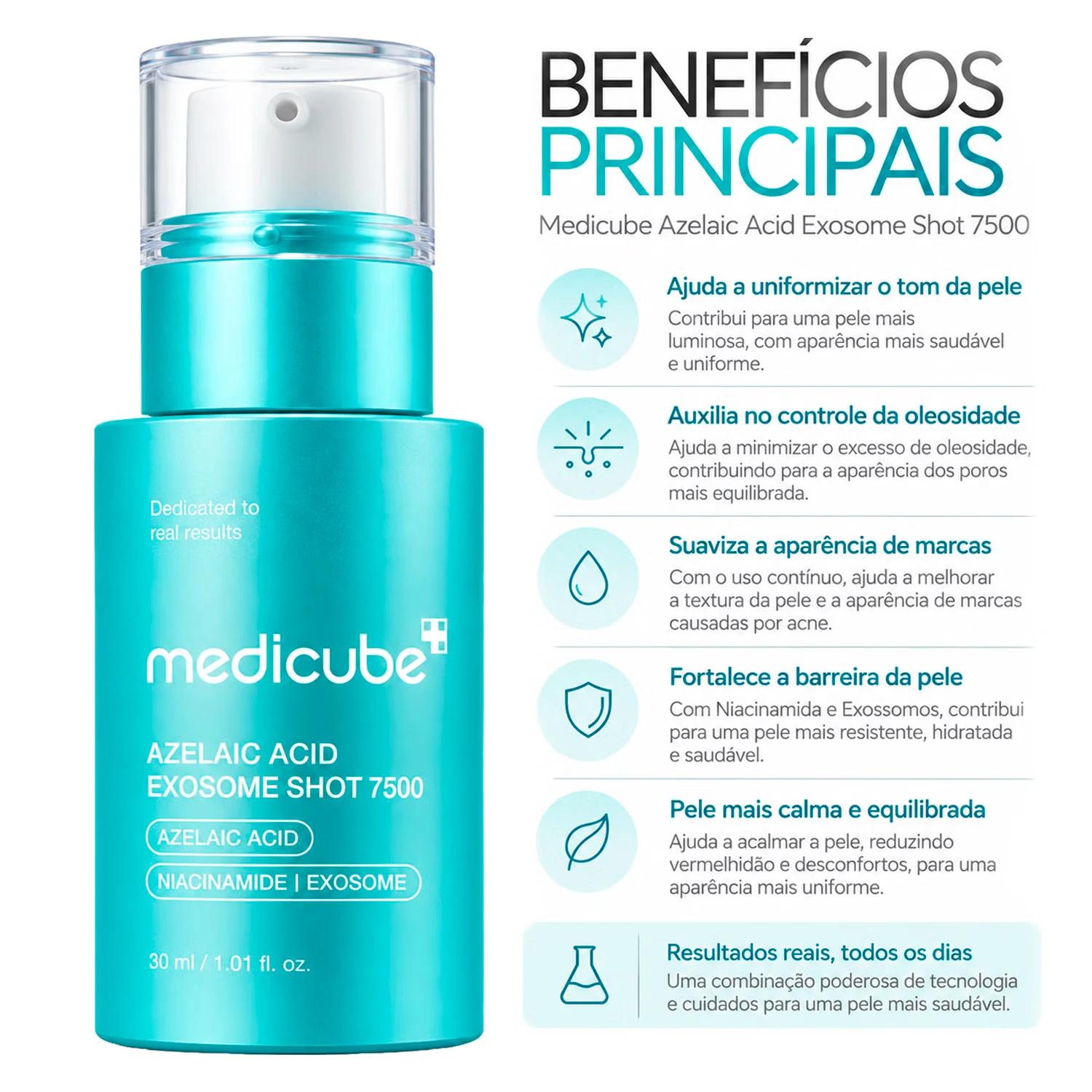 Sérum Facial Medicube Azelaic Acid Exosome Shot 7500 30ml - Imagen 3