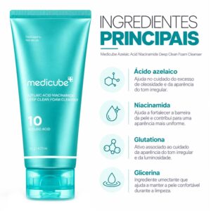Espuma De Limpieza Facial Medicube Azelaic Acid Niacinamide Deep Clean 120g - Imagen 2