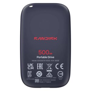 SSD Externo Portátil SanDisk Portable Drive 500GB USB-C - SDSSDE10-500G-G25 - Imagen 4