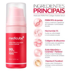 Sérum Facial Medicube PDRN Rosa Collagen Bubble 95ml - Imagen 2