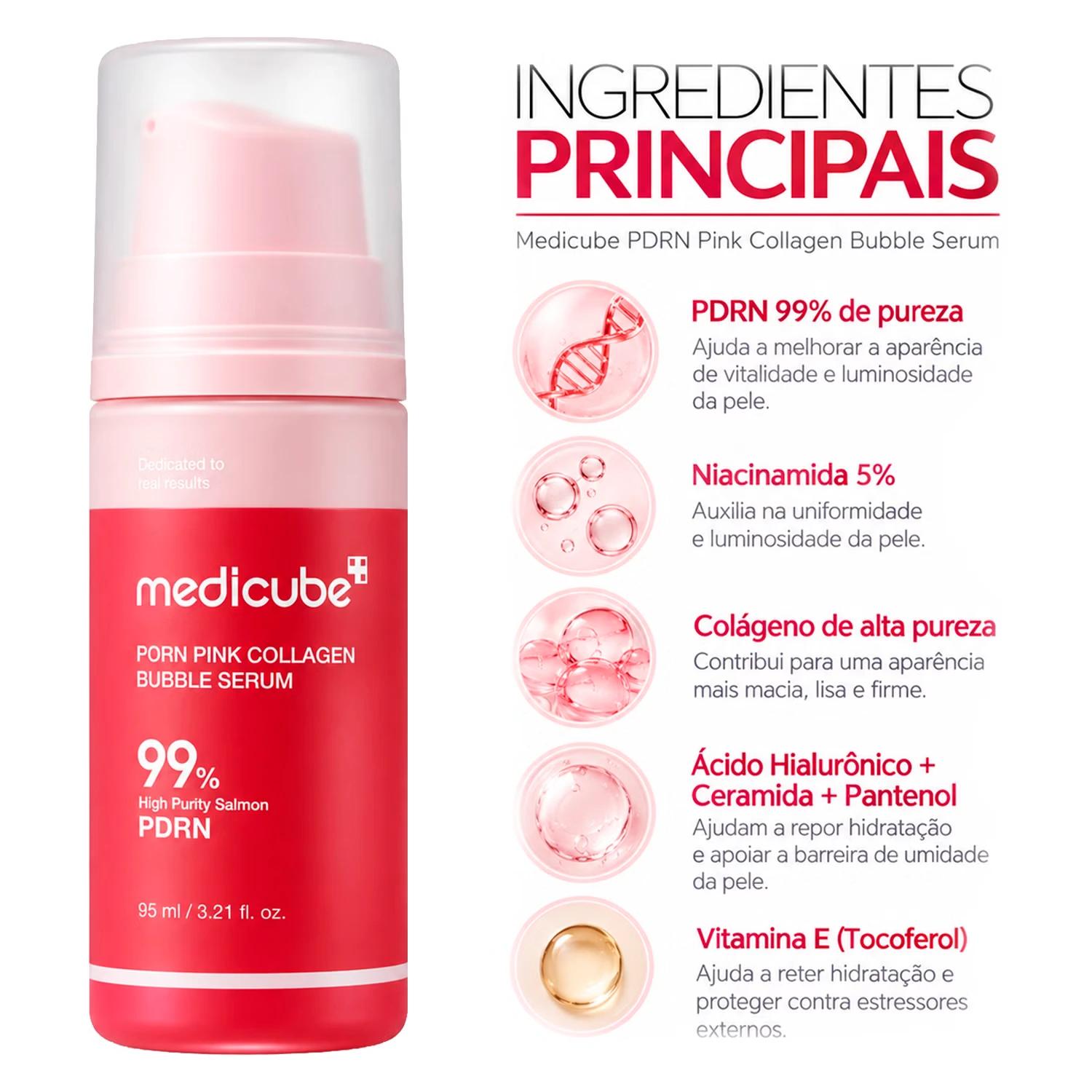 Alternative view of Sérum Facial Medicube PDRN Rosa Collagen Bubble 95ml