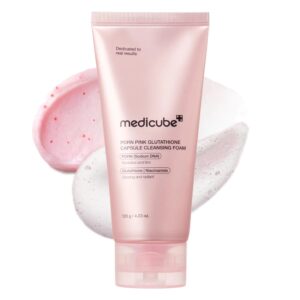Espuma De Limpieza Facial Medicube PDRN Rosa Glutathione Capsule Cleansing Foam - Imagen 5