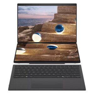 Notebook ASUS Zenbook DUO Intel Core Ultra 9-386H 32GB RAM 1TB SSD Tela 14" 3K OLED Windows 11 Inglês Cinza - UX8407AA-DS99T