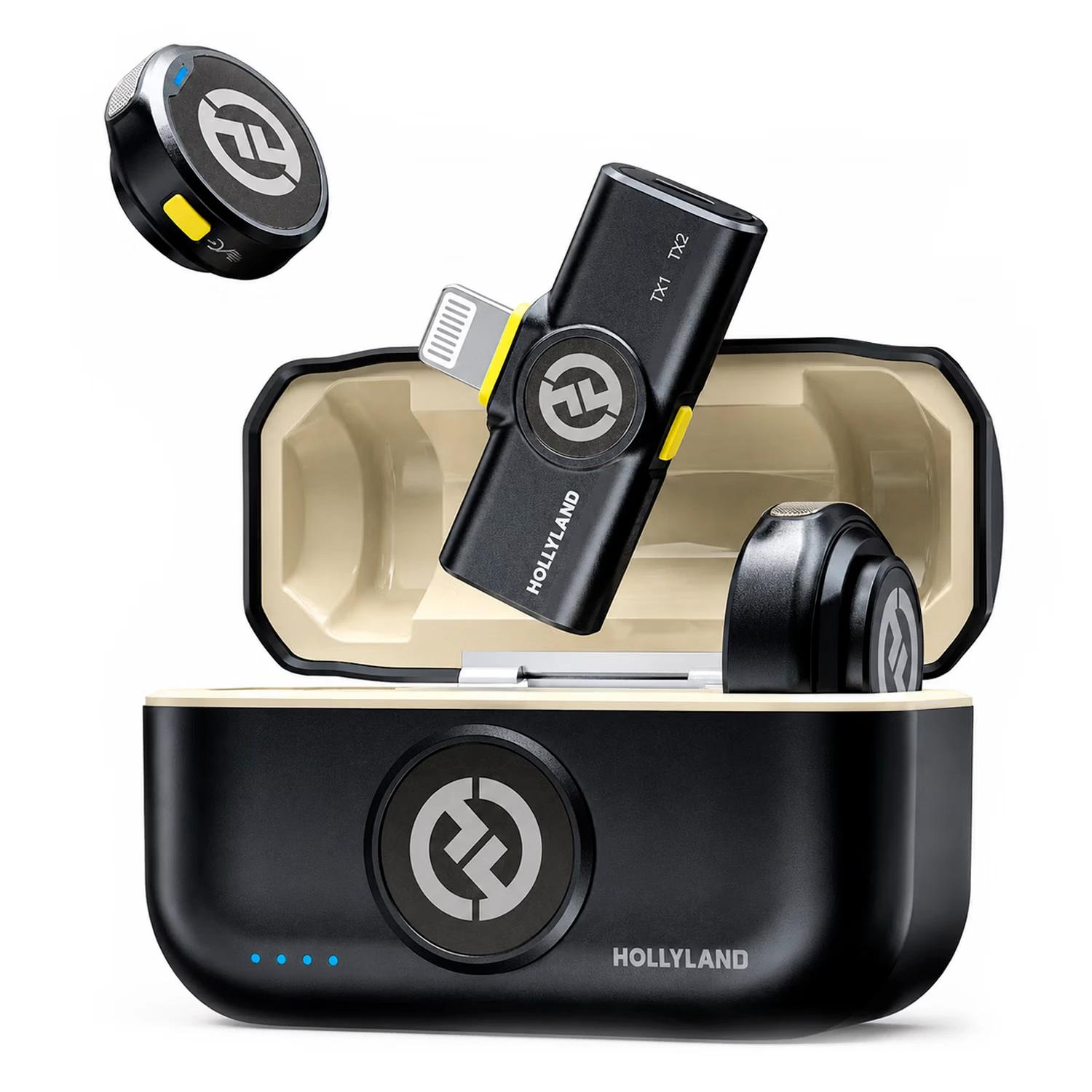 Micrófono WIRELESS HOLLYLAND LARK M2 MINI COMBO (2TX+1RX) USB-C