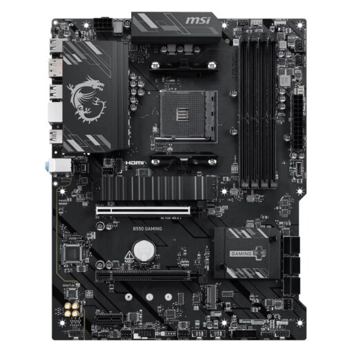 Alternative view of Placa Mãe MSI B550 Gaming WiFi6E DDR4 Socket AM4 Chipset AMD B550 ATX
