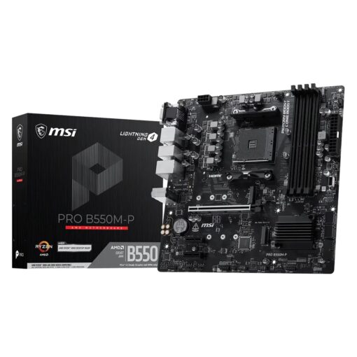 Placa Madre MSI PRO B550M-P DDR4 Socket AM4 Chipset AMD B550 Micro ATX
