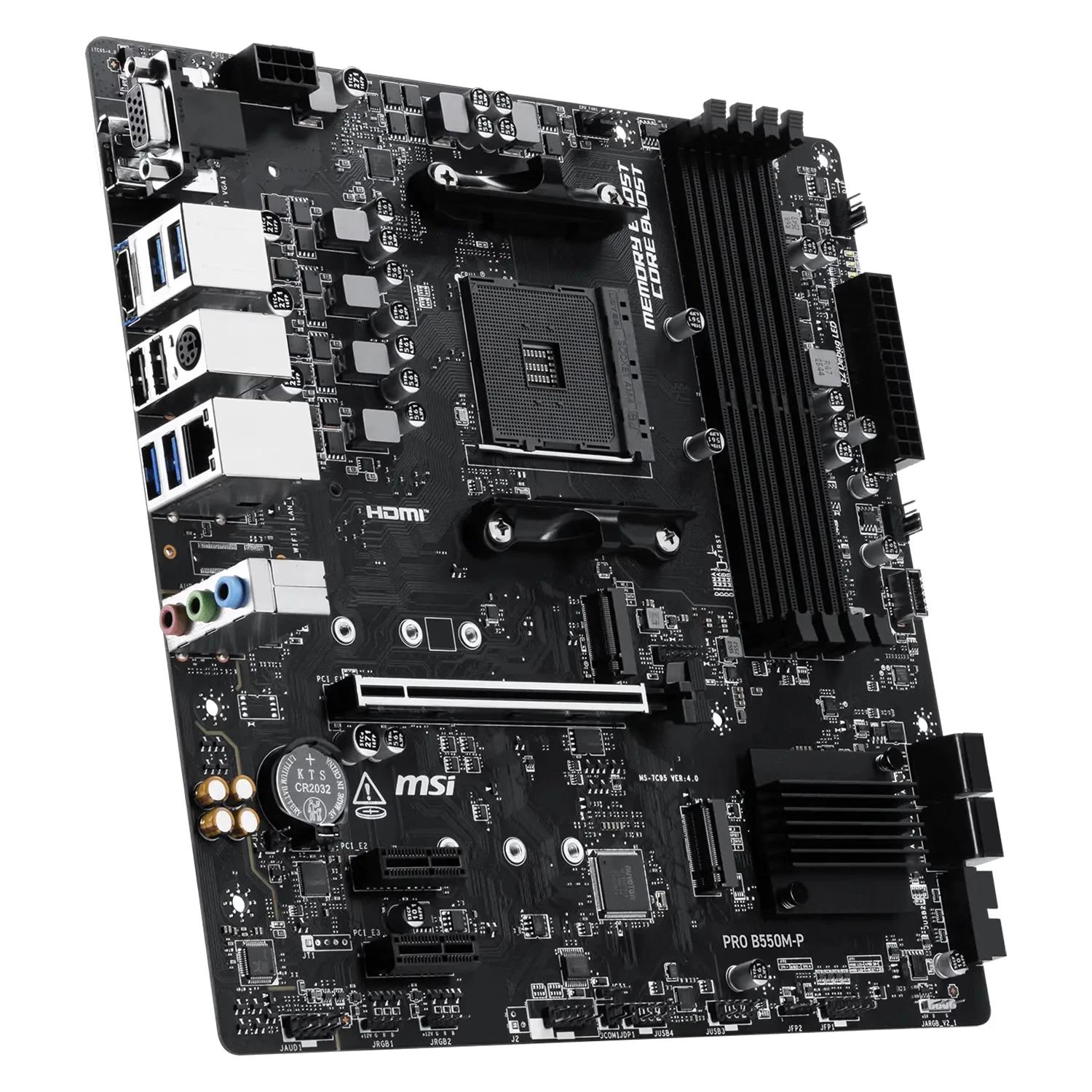 Placa Madre MSI PRO B550M-P DDR4 Socket AM4 Chipset AMD B550 Micro ATX - Imagen 4