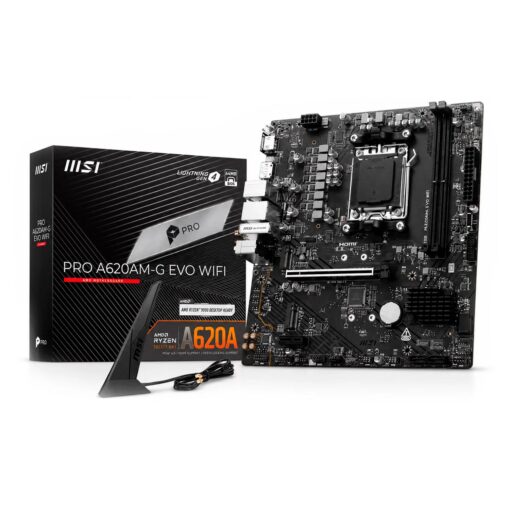 Placa Madre MSI Pro A620AM-G Evo WiFi DDR5 Socket AM5 Chipset AMD A620 Micro ATX