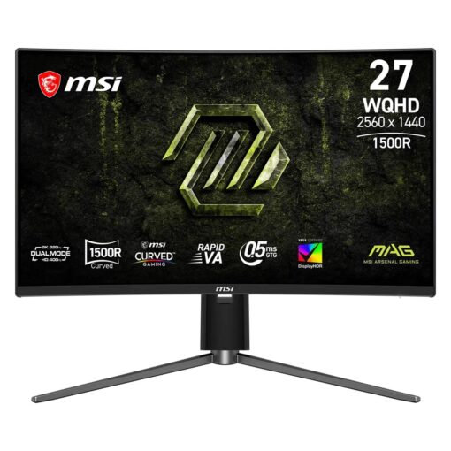 Monitor Gamer MSI MAG 274CQPDF X32 27" WQHD Curvo 320Hz IPS - Negro