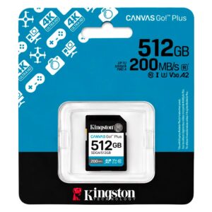 MEMORIA SD C10 512GB KINGSTON CANVAS GO PLUS SDG4/512GB