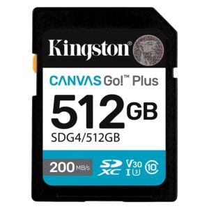 MEMORIA SD C10 512GB KINGSTON CANVAS GO PLUS SDG4/512GB - Imagen 2