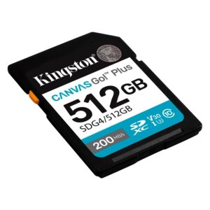 MEMORIA SD C10 512GB KINGSTON CANVAS GO PLUS SDG4/512GB - Imagen 3