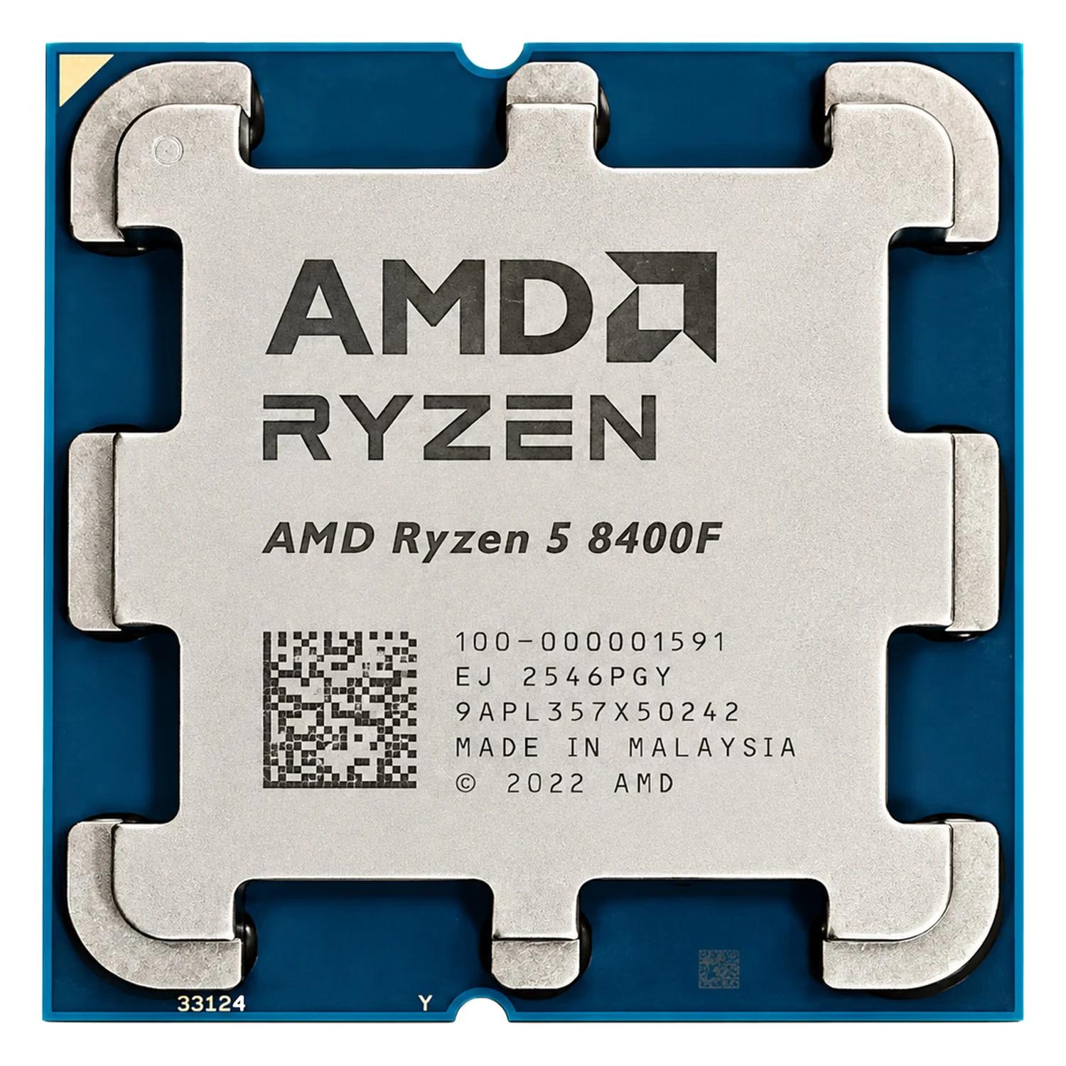 Processador Tray AMD Ryzen 5-8400F Socket AM5 6 Core 12 Threads 4.2GHz e 4.7GHz Turbo Cache 22MB