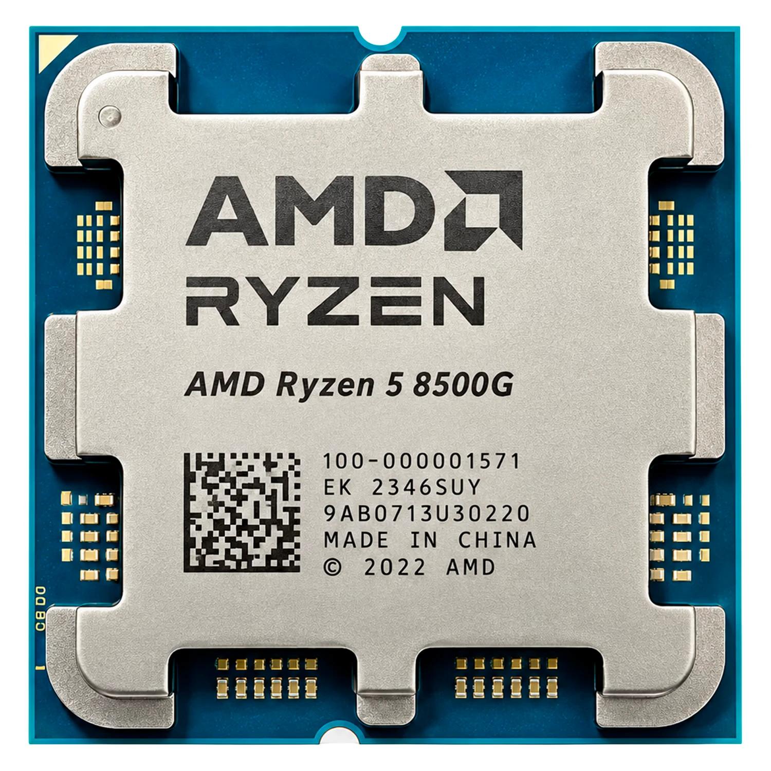 Processador Tray AMD Ryzen 5-8500G Socket AM5 6 Core 12 Threads 3.5GHz e 5.0GHz Turbo Cache 2MB